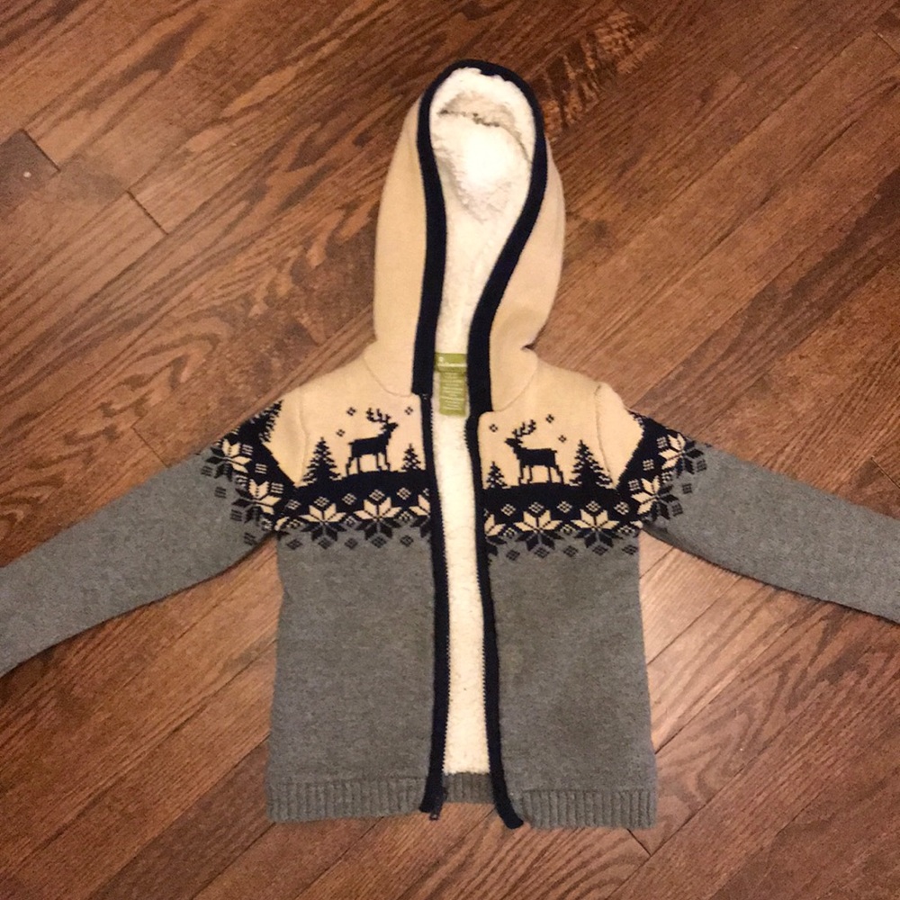 Fleece-lined sweater for boys 4T